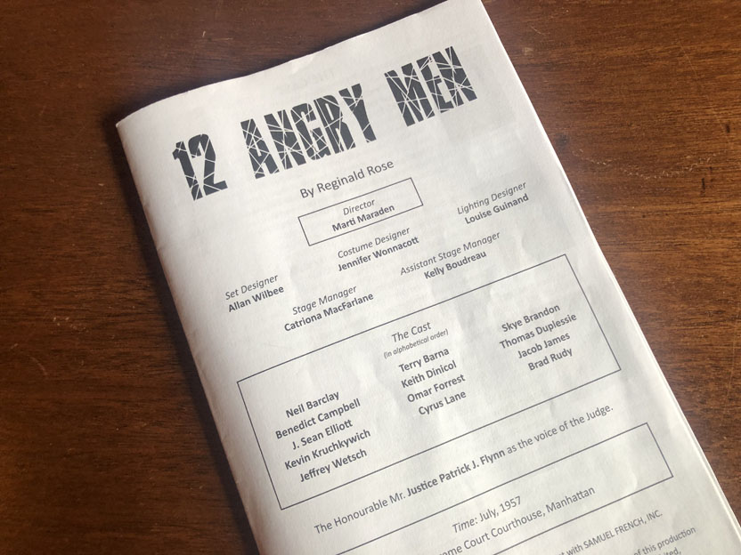 Twelve Angry Men program