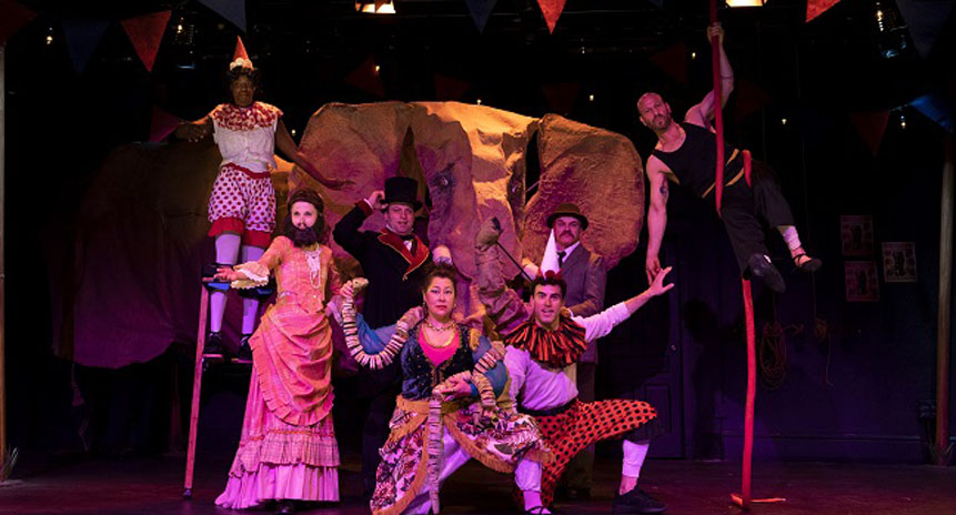 the cast of jumbo at the blyth festival