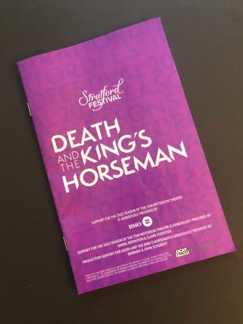Death and the King’s Horseman at the Stratford Festival  A Review